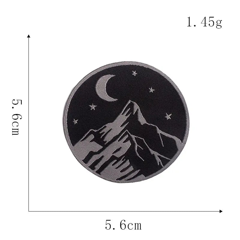 High-End Woven Cloth Embroidered Patch Stickers