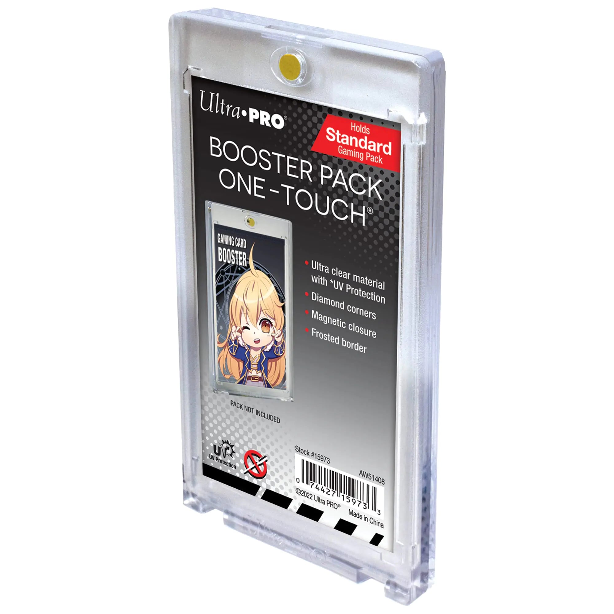 Ultra Pro - UV Magnetic ONE-Touch for Standard Size Card Booster Pack - Protect Your Pokemon Cards Sports Cards & Magic The Gathering Safe! Perfect for Card Display & Pokemon Card Binder