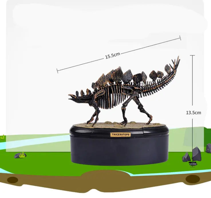 4D Dinosaur Skeleton Model Toy - Realistic Fossil Model