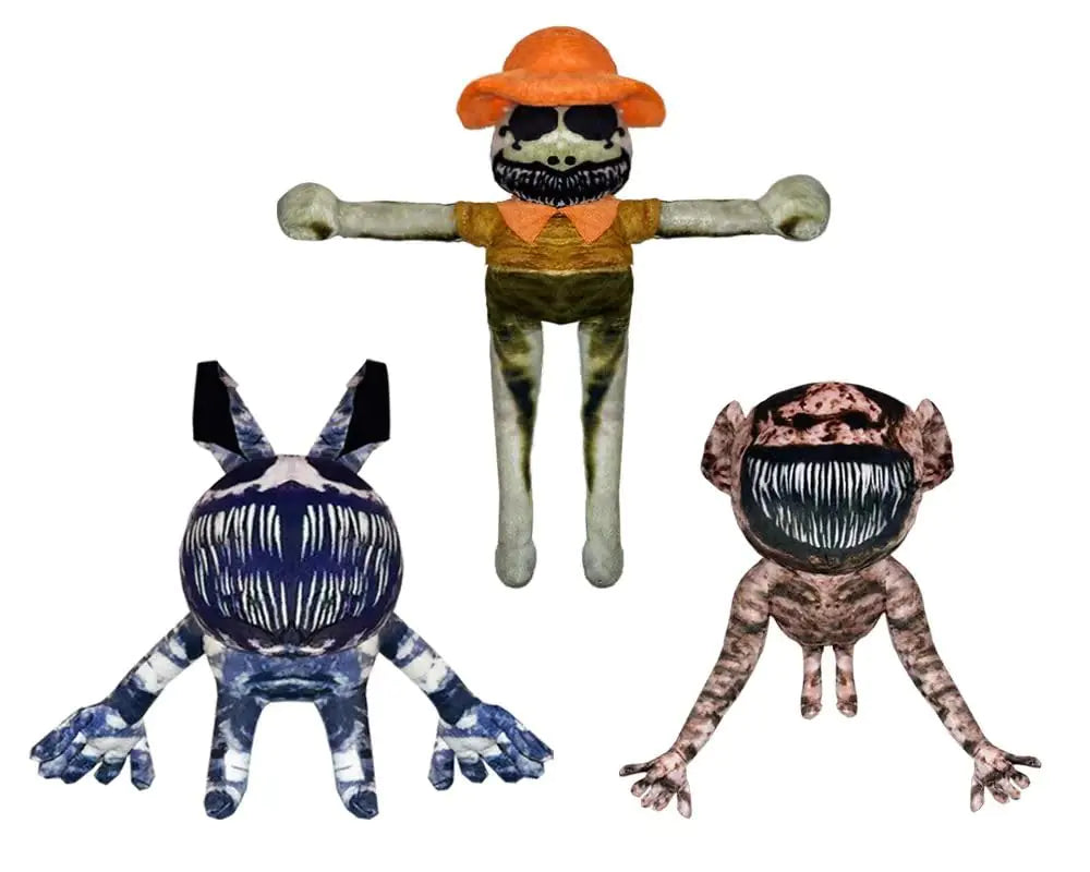 IQeon Zoonomaly Plush Toys Scary Deformed Zoo Plush Toys. (3PCS-C)