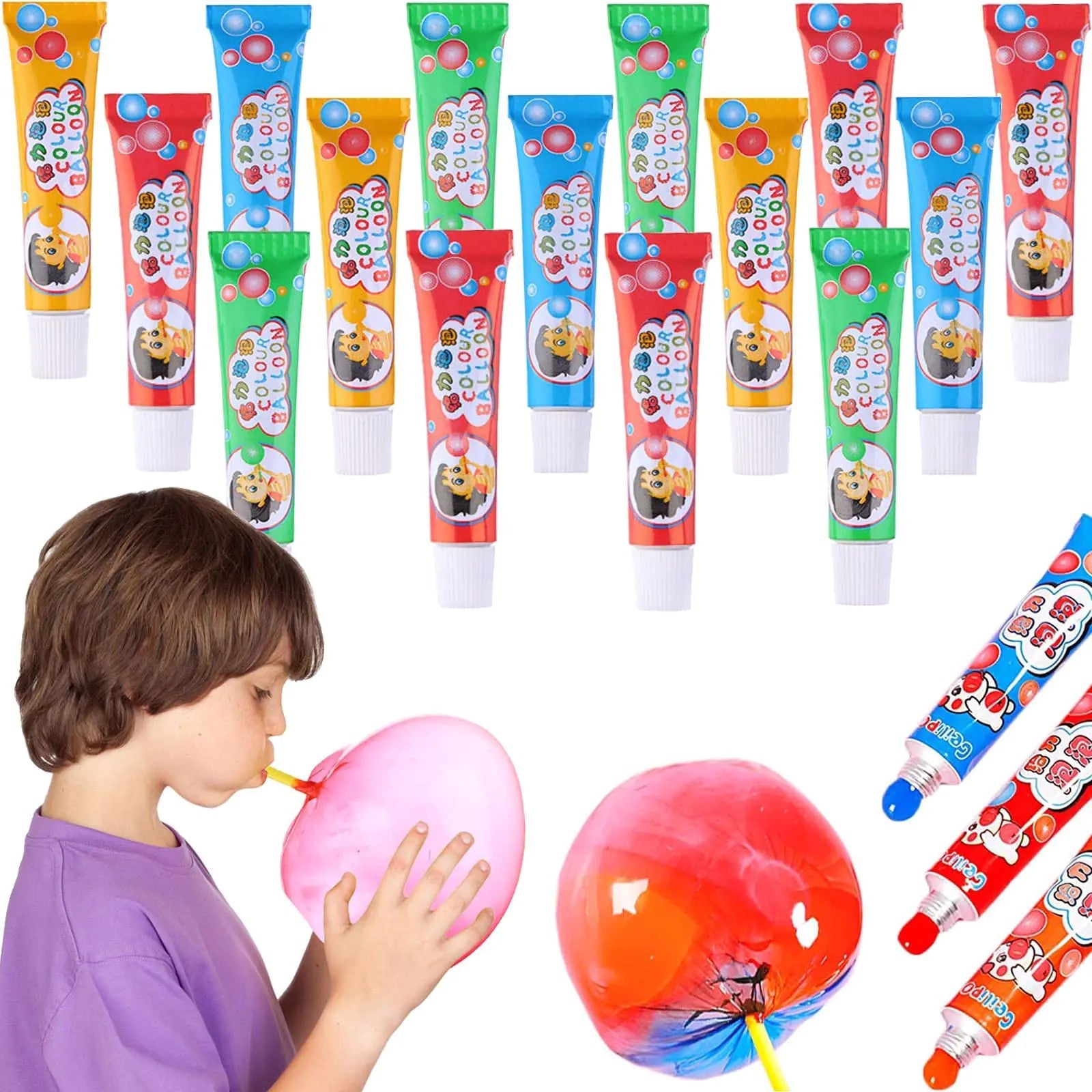 50Pcs Blow Plastic Bubbles Toys Large Bubble Balloons for Kids Outside Party Birthday Gift Bubble Blowing Products Bubble Toys Bubble Balloon Toddler Outdoor Toys